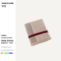 伊伊爱 YBH25274 克罗地亚防螨毛巾一对装 34*74cm*2 驼色