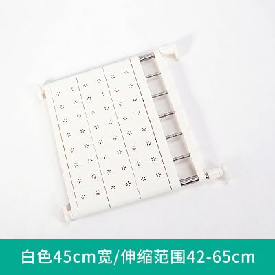 衣柜收纳分层隔板柜子免钉置物架橱柜浴室分隔层架宿舍伸缩阿斯卡利(ASCARI)整理架45CM宽伸缩长度42-65CM
