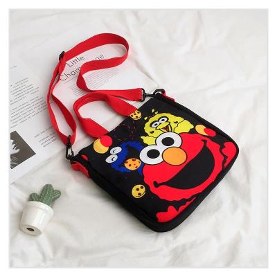 NEWLAKE包包女包2020新款大容量单肩托特包手提帆布袋卡通少女涂鸦斜挎包手提包女