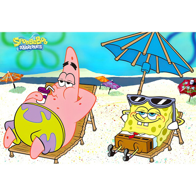 海绵宝宝拼图木质拼图1000片可爱卡通500片儿童成年玩具300创意海绵宝宝1000片海绵宝宝006