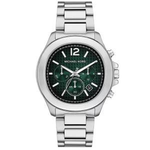 Michael Kors 男士绿盘石英计时防水钢带腕表mm