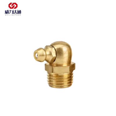 威力达通 铜黄油嘴 M6*1 90度 个