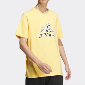 adidas/阿迪达斯短袖男子圆领熊猫休闲运动T恤 JI6835 C