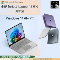 微软 Surface Laptop 13英寸触控屏笔记本电脑 骁龙 X Plus 16G 1T 亮铂金