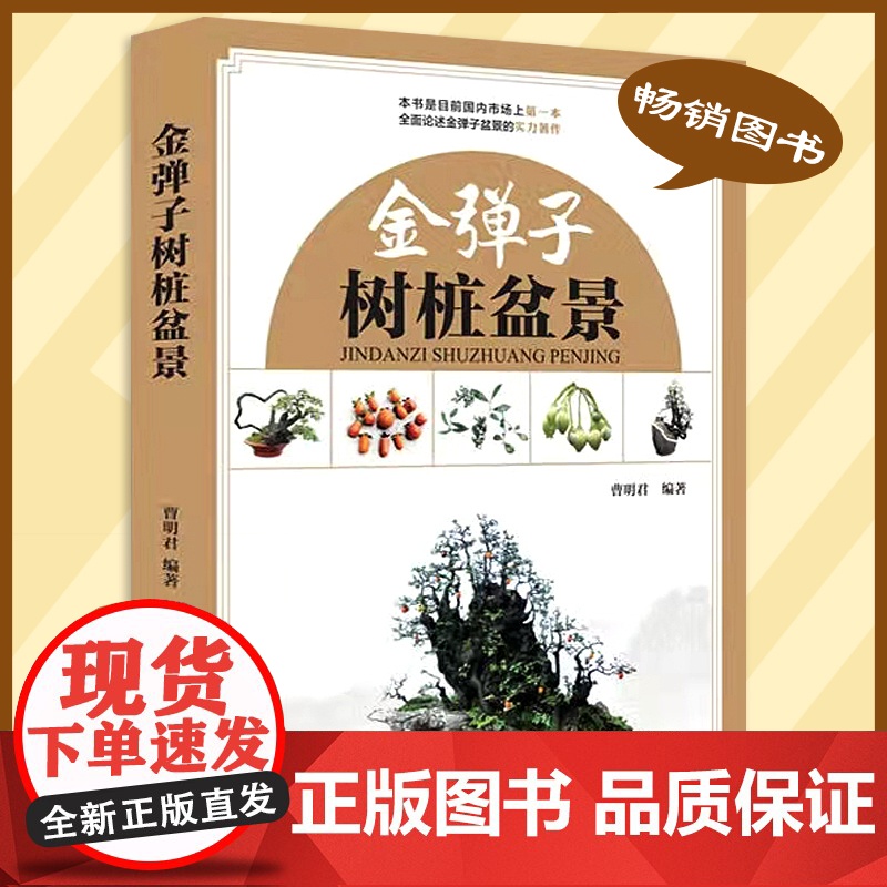 正版 金弹子树桩盆景 金弹子盆景造型书 制作培育栽培造型技术参考书 全面论述金弹子的实力著作理论创作 书籍 中国林业