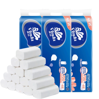 维达(Vinda)卷纸卫生纸巾实惠装厕纸家用无芯手纸大卷筒纸整箱批厕所特价