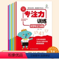 专注力训练(全6册) [正版]儿童专注力思维训练书全6册3-12岁幼儿园潜能开发早教启蒙认知书视觉听觉注意力训练成语接龙