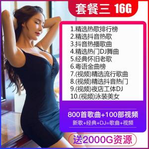 [补贴10%]车载u盘音乐高音质2020车用最新歌汽车优盘无损歌曲高品质网红热歌经典老歌M 官方标配 ③[16/G黑胶芯