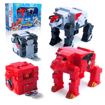 核晶少年玩具合金变形机甲合体刻和心核心机器人夺晶战兽手表全套夺晶战兽对战套装狮子+羊