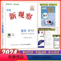 数学 八年级下 [正版]2024新版 思维新观察八年级下册数学人教版RJ 初中初二8年级下册数学完全与课时作业专题训练培