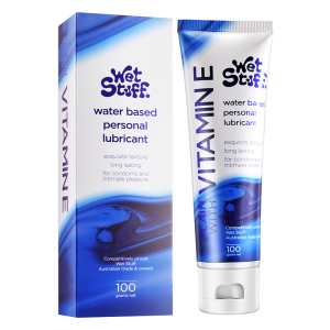 wetstuff 快感液人体润滑液成人用品女用男用水溶性可舔口爱大瓶进口润滑油夫妻房事情趣 [丝滑自然]维他命E100g