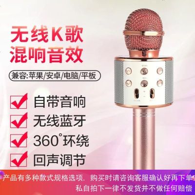 手机全民K歌麦克风无线蓝牙家用唱歌神器儿童话筒自带音响一体机