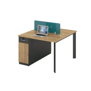 榭邦 办公家具 141办公桌 1.2米双人桌 1200*1200*750mm 枫木色