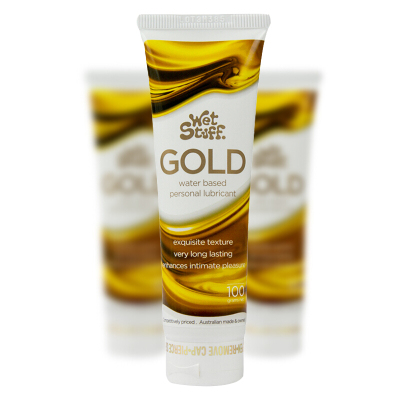 wet stuff 快感液人体润滑液成人用品女用男用水溶性可舔口爱 进口润滑油夫妻房事情趣 [女性快感]贵族金100g