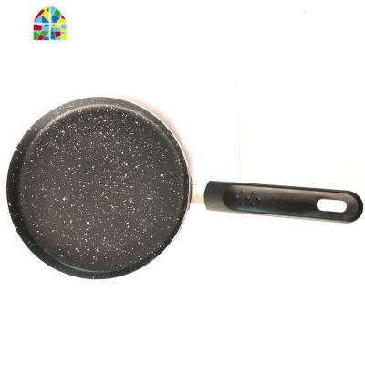 不粘锅平底锅8寸班戟锅千层蛋糕锅披萨牛排煎锅可丽饼锅烘焙模具 FENGHOU 22cm红色7寸麦饭石