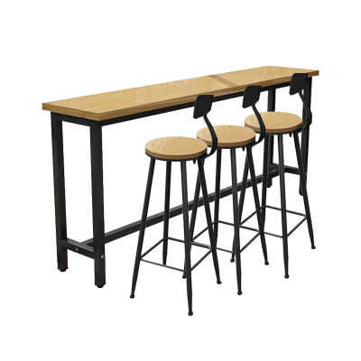 班龙长条高脚桌160cm+3椅套