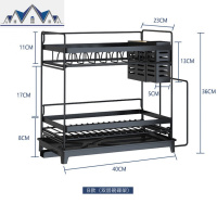 厨房不锈钢碗架沥水架置物架碗筷水刀架碟盘餐用具箱收纳架家用 三维工匠