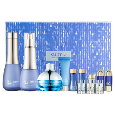 苏秘37°(su:m37)安瓶苏秘呼吸6安瓶惊喜水分水乳霜礼盒套装保湿补水护肤礼盒孕妇可用呼吸水分惊喜6安瓶9件套盒