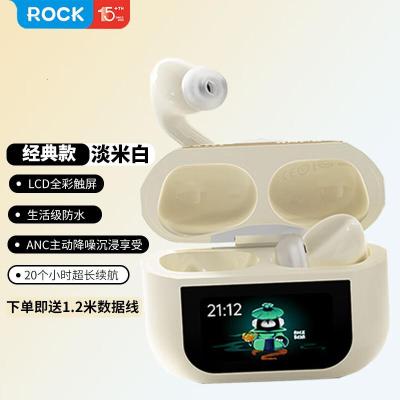 ROCK A5 Pro 智能屏ANC主动降噪蓝牙耳机