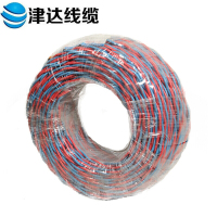 津达线缆 电线电缆 国标铜芯双色双绞线 100米/盘
