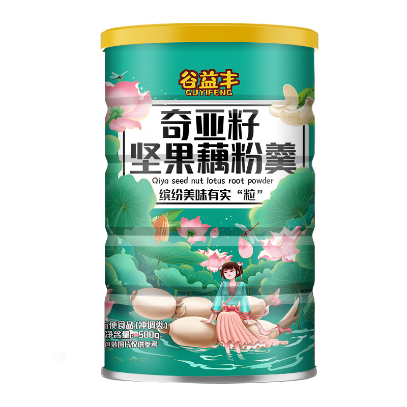 谷益丰 藕粉速溶水果坚果藕粉羹 奇亚籽坚果藕粉