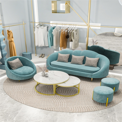 服装店云朵时光旧巷沙发ins风个性现代简约女装店铺用轻奢网红小茶几