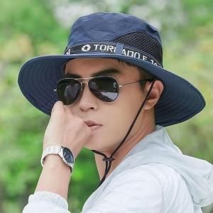 钓鱼帽男防晒遮阳帽夏季防紫外线农用登山帽太阳帽大帽檐渔夫帽