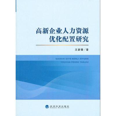 正版新书]高新企业人力资源优化配置研究王新春 著978751415689