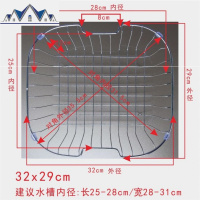 洗碗池水沥水架洗菜盆沥水篮304不锈钢厨房洗菜篮漏水池置物架 三维工匠