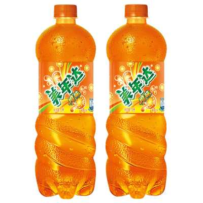 百事可乐美年达 碳酸饮料 1L*2瓶 (新老包装随机发货) 百事出品