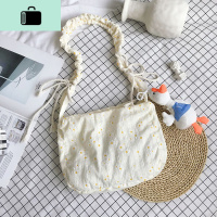 韩国ins文艺小清新斜挎包 chic森系花朵软妹少女帆布包学生单肩包NEW LAKE女士单肩包