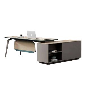 慧采云 办公家具老板桌办公桌总裁桌简约现代板式大班台主管桌经理桌单人电脑桌1.6m 老板桌1.6m