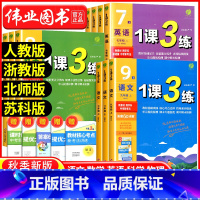 9年级下册语文人教版+数学浙教版+英语人教版+科学浙教版 初中通用 [正版]实验班 1课3练单元达标测试七年级八九年级上