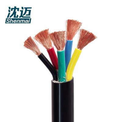 沈迈 铜芯通用软电缆 ZR-RVVZ-0.6/1KV-4*10+1*6平方/米