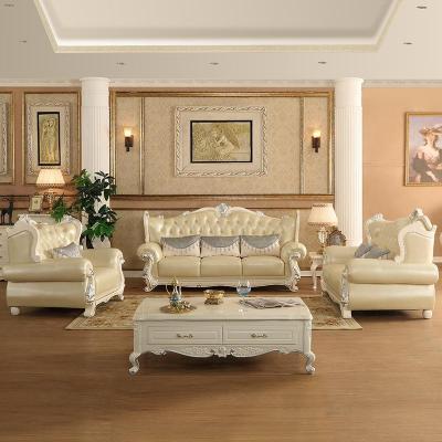 森美人欧式沙发组合12实木花头层皮艺沙发别墅大小户型