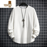 YANXU长袖t恤男初秋薄款男士休闲日系简约百搭透气卫衣体恤