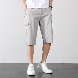 渔人船长夏季纯棉工装短裤运动休闲裤中裤七分裤