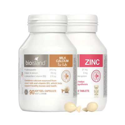 BIOISLAND佰澳朗德液体乳钙+锌2件装