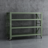 翌嘉 YJ4041221可移动货架库房置物架带轮重型货架四层后背无网2000*800*1600mm/300kg