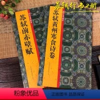 [正版]历代法书掇英行书2册苏轼赤壁赋/黄州寒食诗卷 高清名家墨迹本临摹经典范本原碑帖行书法帖 初学者入门临习毛笔书法