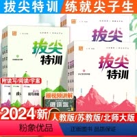 3本[语数英]人教版 一年级上 [正版]2024秋小学拔尖特训一二三四五六年级上下册数学英语文同步练习题RJ人教PEP北