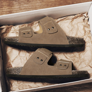 新款男士一字拖鞋时尚纯色百搭平底凉拖鞋休闲日常舒适简约男鞋