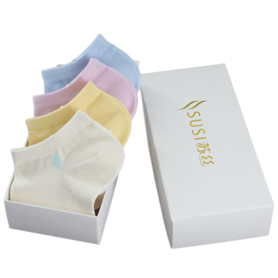 苏丝susi桑蚕丝船袜女士4双装短筒袜子简约清新浅口休闲袜多组合透气低帮四季袜