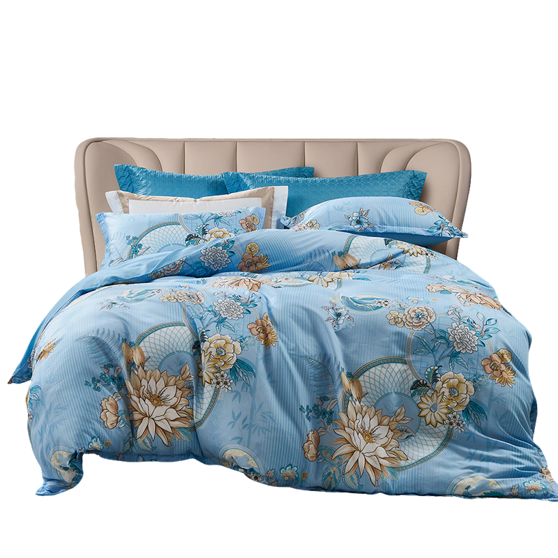 富安娜(FUANNA)磨毛四件套- 碧波微漾203*229cm