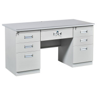 慧采云 办公家具钢制桌办公桌铁皮桌子电脑桌职员桌财务桌写字台员工桌1.4m