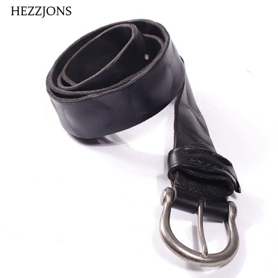 赫泽琼斯HEZZJONS原创男士裤腰带牛仔裤皮带男款裤腰带纯牛皮软休闲手工真皮针扣复古皮带