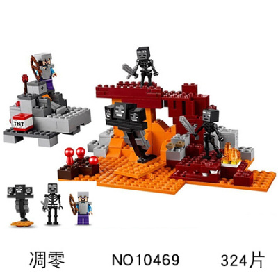 兼容乐高我的世界积木玩具机关山洞男孩子小颗粒积木拼装玩具6-16岁凋零巫师送1盒积木+拆装器