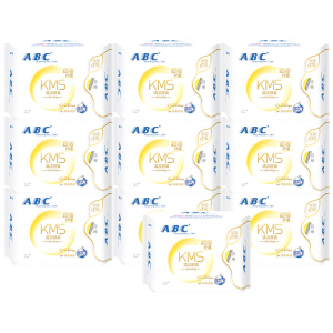 ABC卫生巾日用纤薄棉柔卫生巾240mm*10包共80片姨妈巾 K11