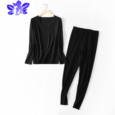 Ideamini秋冬德绒无痕发热保暖内衣女套装双面绒加厚打底衫秋衣秋裤两件套