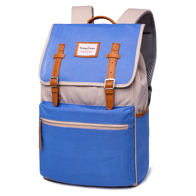 维多利亚旅行者(VICTORIATOURIST)T-2103大容量15.6英寸电脑数码包校园情侣款大中学生背包蓝色
